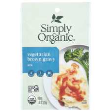 SIMPLY ORGANIC: Vegetarian Brown Gravy Seasoning Mix, 1 oz