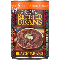 AMYS: Organic Vegetarian Refried Black Beans Light in Sodium, 15.4 oz AMYS: Organic Vegetarian Refried Black Beans Light in Sodium, 15.4 oz