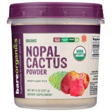 BAREORGANICS: Nopal Cactus Powder, 8 oz