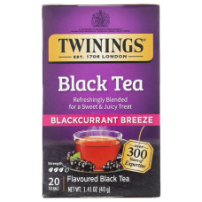 TWINING TEA: Blackcurrant Breeze Black Tea, 20 bg TWINING TEA: Blackcurrant Breeze Black Tea, 20 bg