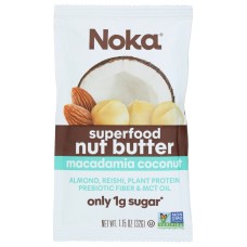 NOKA: Superfood Macadamia Coconut Nut Butter Packs, 1.15 oz