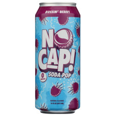 NO CAP SODA POP: Bussin Berry Postbiotic Soda, 16 fo NO CAP SODA POP: Bussin Berry Postbiotic Soda, 16 fo