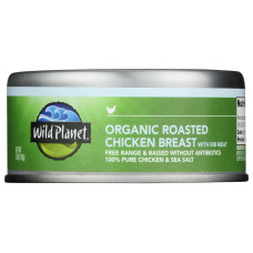 WILD PLANET: Organic Roasted Chicken Breast with Rib Meat, 5 oz