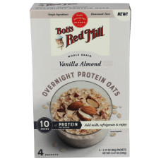 BOBS RED MILL: Vanilla Almond Protein Oats, 8.48 oz
