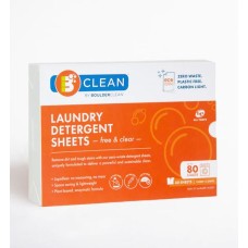 BOULDER CLEAN: Free And Clear Laundry Detergent Sheets, 40 ct