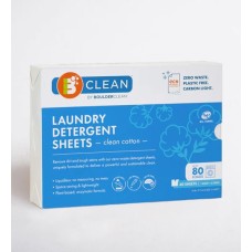 BOULDER CLEAN: Clean Cotton Laundry Detergent Sheets, 40 ct