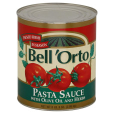 BELL ORTO: Pasta Sauce with Olive Oil and Herbs, 105 oz