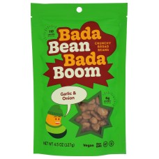 BADA BEAN BADA BOOM: Garlic Onion Bean Snacks, 4.5 oz