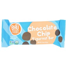 BHU FOODS: Chocolate Chip Tigernut Bar, 1.6 oz