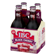 IBC: Black Cherry Flavored Soda, 48 fo