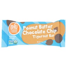 BHU FOODS: Peanut Butter Chocolate Chip Tigernut Bar, 1.6 oz