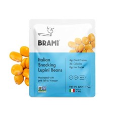 BRAMI LUPINI SNACK: Sea Salt and Vinegar Mini Lupini Beans, 1.06 oz