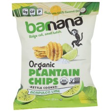 BARNANA: Acapulco Lime Plantain Chips, 2 oz
