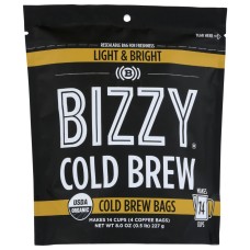 BIZZY COFFEE: Light and Bright Cold Brew Coffee, 8 oz