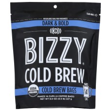 BIZZY COFFEE: Dark and Bold Coffee Cold Brew, 8 oz