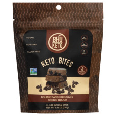 BHU FOODS: Double Dark Chocolate Cookie Dough Keto Bites, 5.29 oz