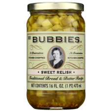 BUBBIES: Sweet Relish, 16 fo