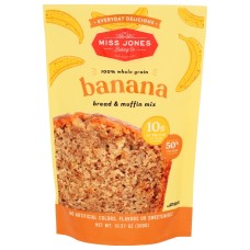 MISS JONES BAKING CO: Everyday Delicious Banana Bread and Muffin Mix, 10.58 oz