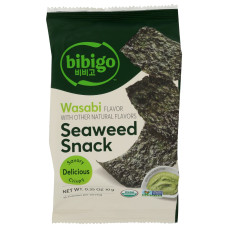 BIBIGO: Wasabi Seaweed Snack, 0.35 oz