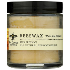 BIG DIPPER WAX WORKS: Pure Beeswax Apothecary Glass Candles, 3.2 oz