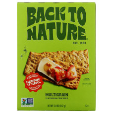 BACK TO NATURE: Multigrain Flatbread Crackers, 5 oz BACK TO NATURE: Multigrain Flatbread Crackers, 5 oz
