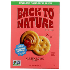 BACK TO NATURE: Classic Round Crackers, 6.5 oz BACK TO NATURE: Classic Round Crackers, 6.5 oz