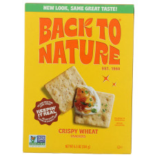 BACK TO NATURE: Crispy Wheat Crackers, 6.5 oz BACK TO NATURE: Crispy Wheat Crackers, 6.5 oz