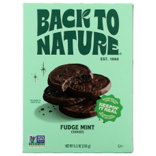 BACK TO NATURE: Fudge Mint Cookies, 5.5 oz BACK TO NATURE: Fudge Mint Cookies, 5.5 oz