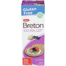 DARE: Breton Black Bean With Onion and Garlic Crackers, 4.2 oz