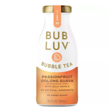 BUBLUV: Passionfruit Oolong Guava Bubble Tea With Jelly Pearls, 9.5 fo