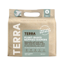 TERRA ORGANICS: Size 6 Diapers Junior, 14 ea