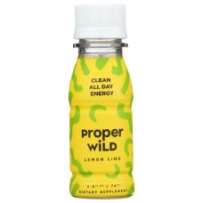 PROPER WILD: Clean All Day Energy Shots Lemon Lime, 2.5 fo