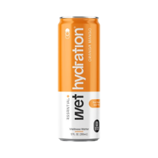 WET HYDRATION: Orange Mango Ginger Turmeric Wellness Water, 12 fo