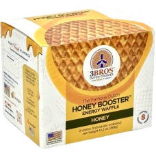 3BROS: Honey Booster Energy Waffles 8Pc, 10.2 oz