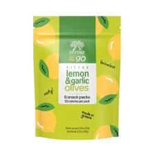 DIVINA: On The Go Pitted Lemon and Garlic Olives, 6.3 oz