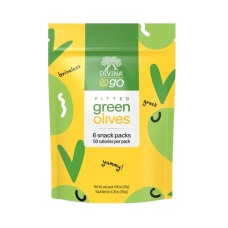 DIVINA: On The Go Pitted Green Olives, 6.3 oz