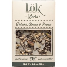 LOK FOODS: Choc Bark Pist Alm Pn 70, 3 oz