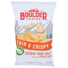 BOULDER CANYON: Cheddar Sour Cream Potato Chips, 6 oz