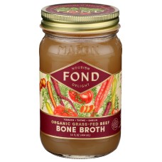 FOND BONE BROTH: Beef Bone Broth Garlic Thyme, 14 fo
