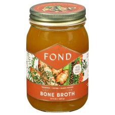FOND BONE BROTH: Chicken Bone Broth Turmeric Thyme, 14 oz