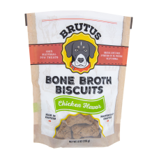 BRUTUS BROTH: Dog Biscuit Chkn, 8 oz