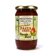 BELLA TERRA: Pasta Sauce Tomato Basil, 24 oz