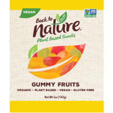 BACK TO NATURE: Gummy Fruits Assrt, 5 oz