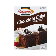 MANISCHEWITZ: Chocolate Cake Mix With Fudge Frosting, 12 oz