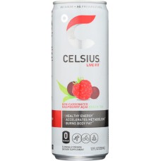 CELSIUS: Live Fit Raspberry Acai Green Tea, 12 oz