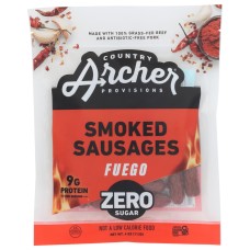 COUNTRY ARCHER: Fuego Smoked Sausages, 4 oz