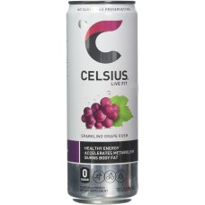 CELSIUS: Live Fit Sparkling Grape Rush, 12 oz