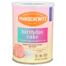 MANISCHEWITZ: Birthday Cake Macaroons, 10 oz