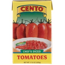 CENTO: Chef Diced Tomatoes Box, 17.6 oz