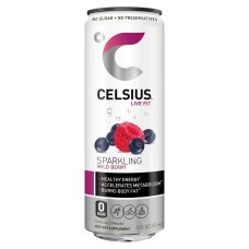 CELSIUS: Live Fit Sparkling Wild Berry, 12 oz